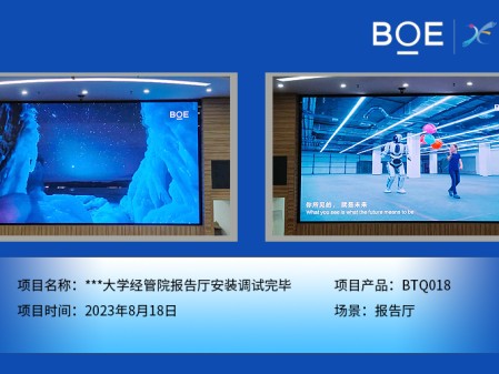 ***大學(xué)經(jīng)管院報告廳安裝調(diào)試完畢