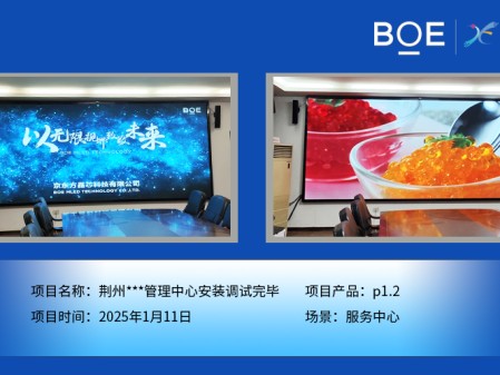 荊州***管理中心安裝調(diào)試完畢